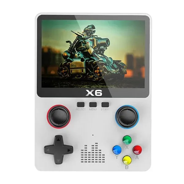 New X6 3.5Inch IPS Screen Handheld Game Player Dual Joystick 11 Simulators GBA Video Game Console for Kids Gifts