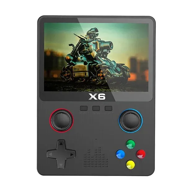 New X6 3.5Inch IPS Screen Handheld Game Player Dual Joystick 11 Simulators GBA Video Game Console for Kids Gifts