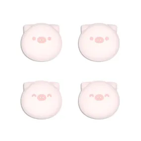 PlayVital Chubby Piggy Cute Switch Thumb Grip Caps, Joystick Caps for NS Switch Lite, Silicone Analog Cover Thumbstick Grips for Joycon of Switch OLED - NJM1160