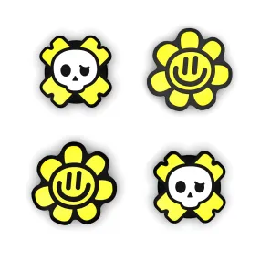 PlayVital Happy & Gloomy Style A Switch Thumb Grip Caps, Joystick Caps for NS Switch Lite, Silicone Analog Cover Thumbstick Grips for Joycon of Switch OLED - NJM1201