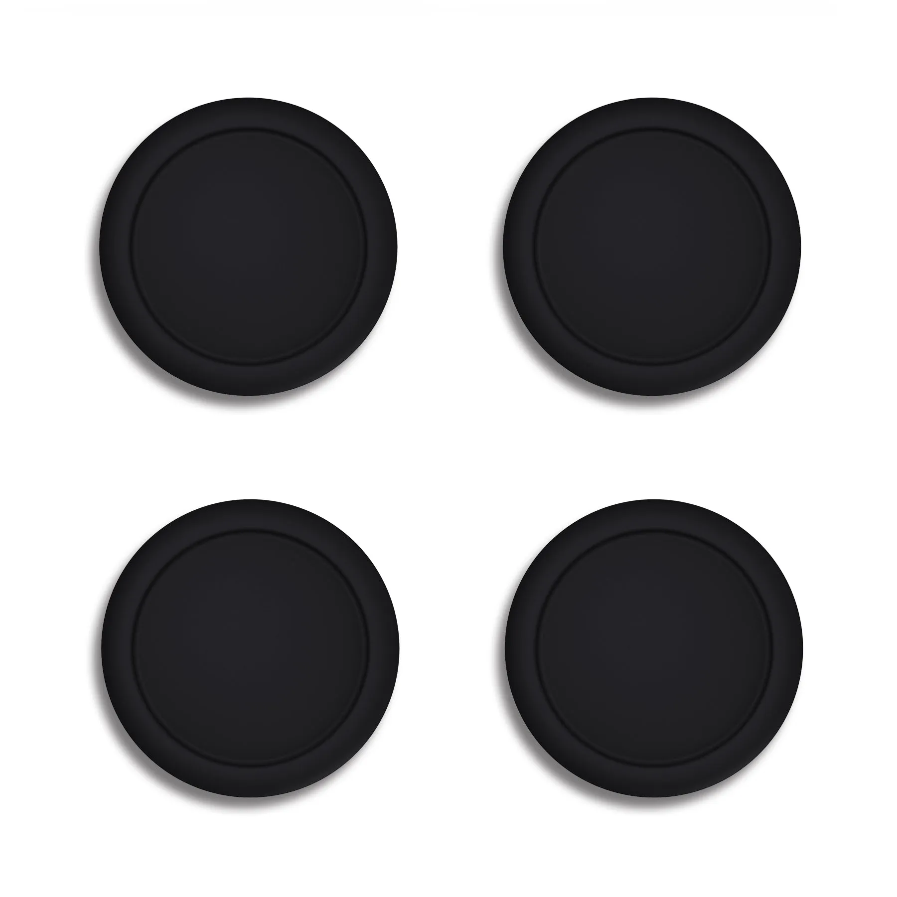 PlayVital Joystick Caps for NS, Thumbstick Caps for Switch Lite, Silicone Analog Cover for Joycon of Switch OLED, Thumb Grip Rocker Caps for Switch & Switch Lite & Switch OLED - Black- NJM1141