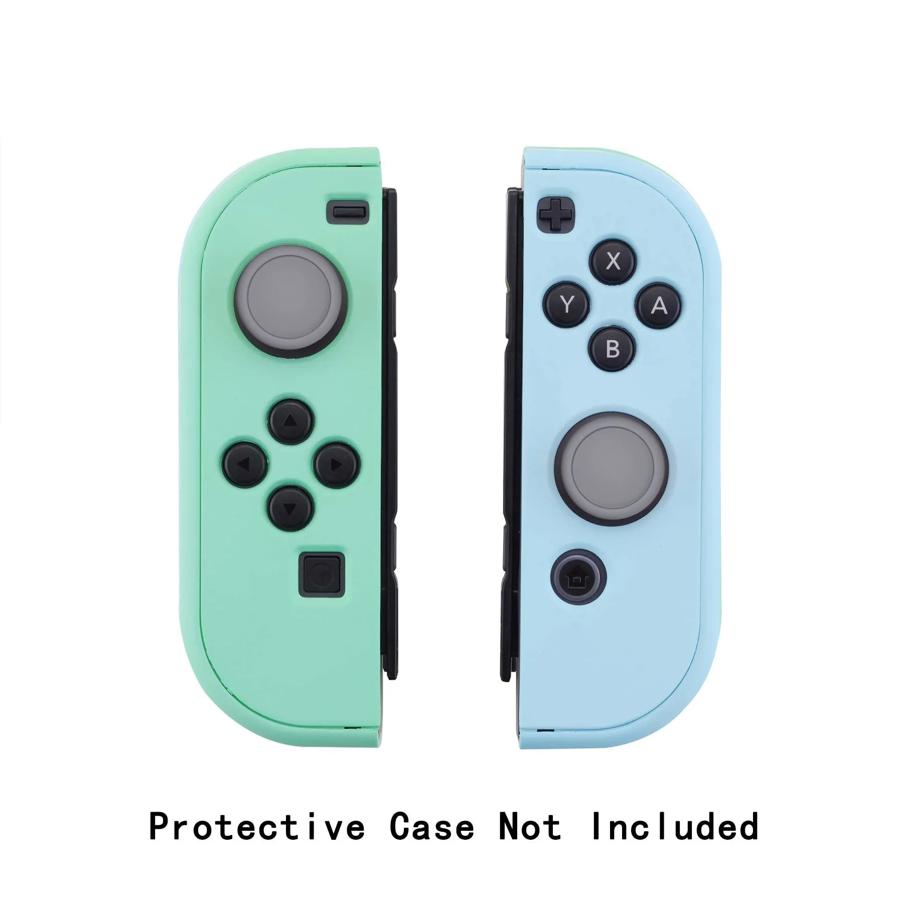 PlayVital Joystick Caps for NS, Thumbstick Caps for Switch Lite, Silicone Analog Cover for Joycon of Switch OLED, Thumb Grip Rocker Caps for Switch & Switch Lite & Switch OLED - Gray- NJM1142