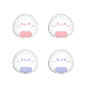 PlayVital Light Violet & Pink Cute Switch Thumb Grip Caps, Joystick Caps for NS Switch Lite, Silicone Analog Cover Thumbstick Grips for Joycon of Switch OLED - NJM1157
