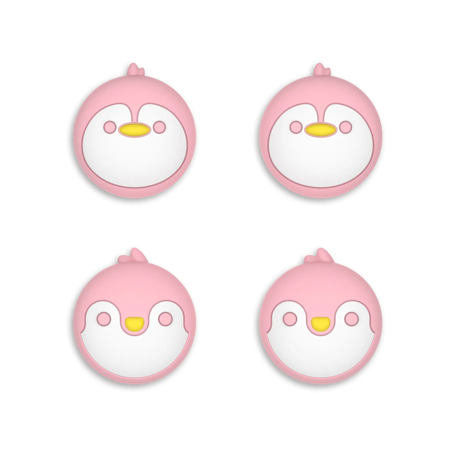 PlayVital Penguin Cute Switch Thumb Grip Caps, Joystick Caps for NS Switch Lite, Silicone Analog Cover Thumbstick Grips for Joycon of Switch OLED - NJM1159