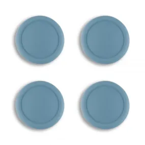 PlayVital Switch Joystick Caps, Switch Lite Thumbstick Caps, Silicone Analog Cover for Joycon of Switch OLED, Thumb Grip Rocker Caps for Nintendo Switch & Switch Lite - 4 Pcs Airforce Blue - NJM1019