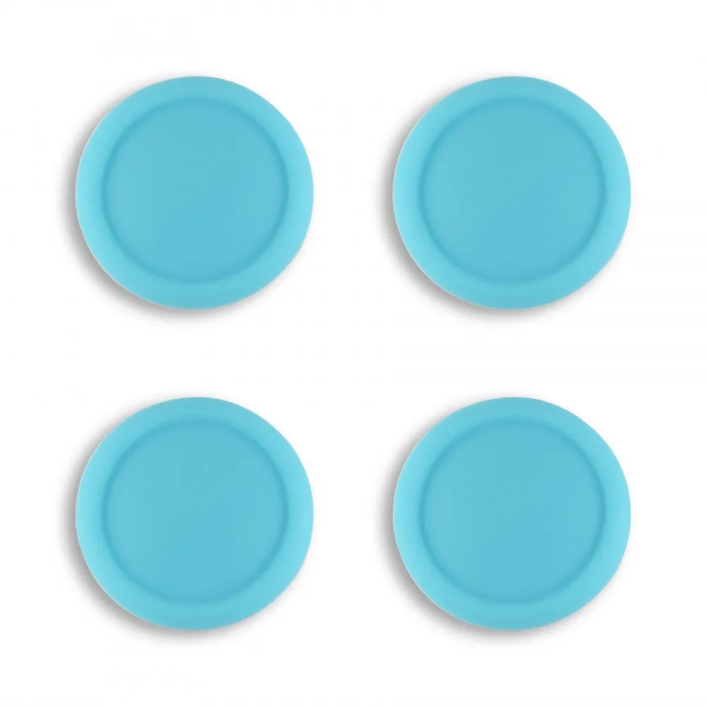PlayVital Switch Joystick Caps, Switch Lite Thumbstick Caps, Silicone Analog Cover for Joycon of Switch OLED, Thumb Grip Rocker Caps for Nintendo Switch & Switch Lite - 4 Pcs Bondi Blue - NJM1020