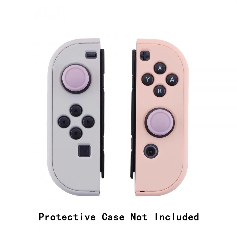 PlayVital Switch Joystick Caps, Switch Lite Thumbstick Caps, Silicone Analog Cover for Joycon of Switch OLED, Thumb Grip Rocker Caps for Nintendo Switch & Switch Lite - 4 Pcs Dark Grayish Violet - NJM1017