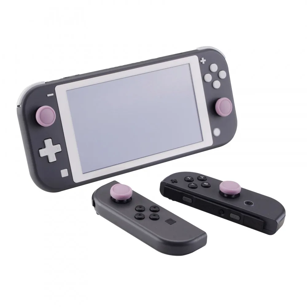 PlayVital Switch Joystick Caps, Switch Lite Thumbstick Caps, Silicone Analog Cover for Joycon of Switch OLED, Thumb Grip Rocker Caps for Nintendo Switch & Switch Lite - 4 Pcs Dark Grayish Violet - NJM1017