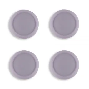PlayVital Switch Joystick Caps, Switch Lite Thumbstick Caps, Silicone Analog Cover for Joycon of Switch OLED, Thumb Grip Rocker Caps for Nintendo Switch & Switch Lite - 4 Pcs Dark Grayish Violet - NJM1017