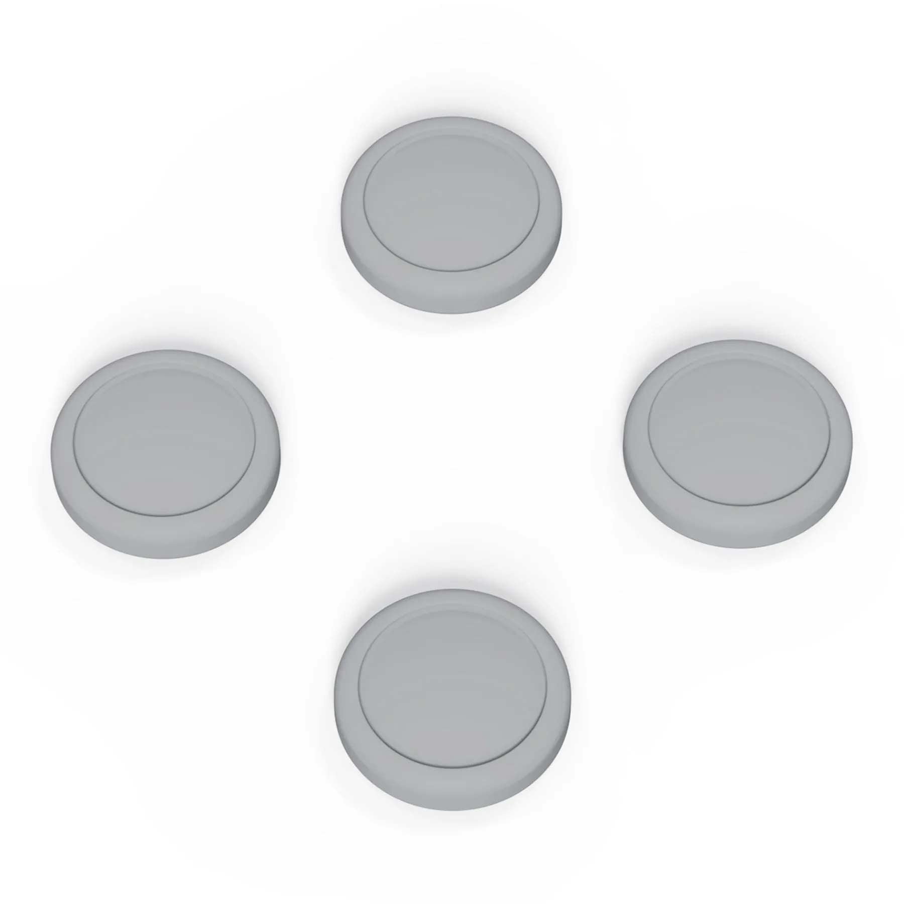 PlayVital Switch Joystick Caps, Switch Lite Thumbstick Caps, Silicone Analog Cover for Joycon of Switch OLED, Thumb Grip Rocker Caps for Nintendo Switch & Switch Lite - 4 Pcs Fleeting Gray - NJM1169