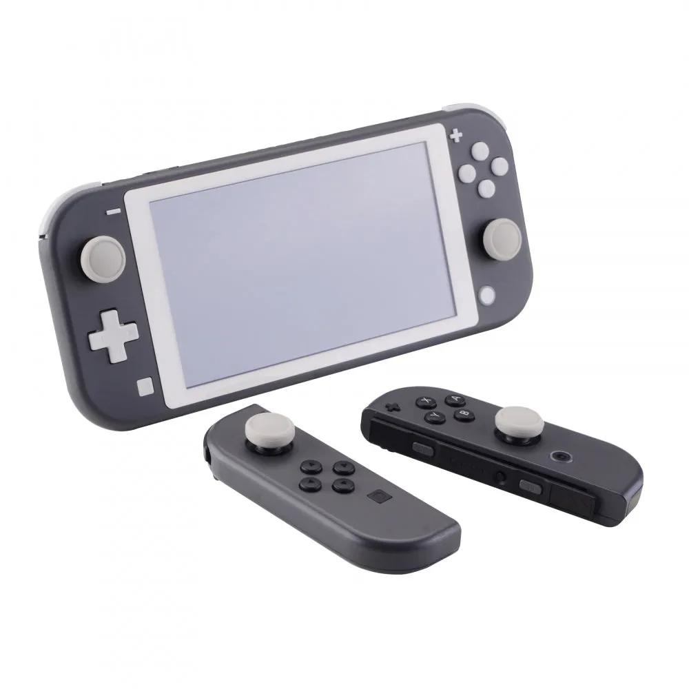 PlayVital Switch Joystick Caps, Switch Lite Thumbstick Caps, Silicone Analog Cover for Joycon of Switch OLED, Thumb Grip Rocker Caps for Nintendo Switch & Switch Lite -  4 Pcs Light Gray - NJM1021