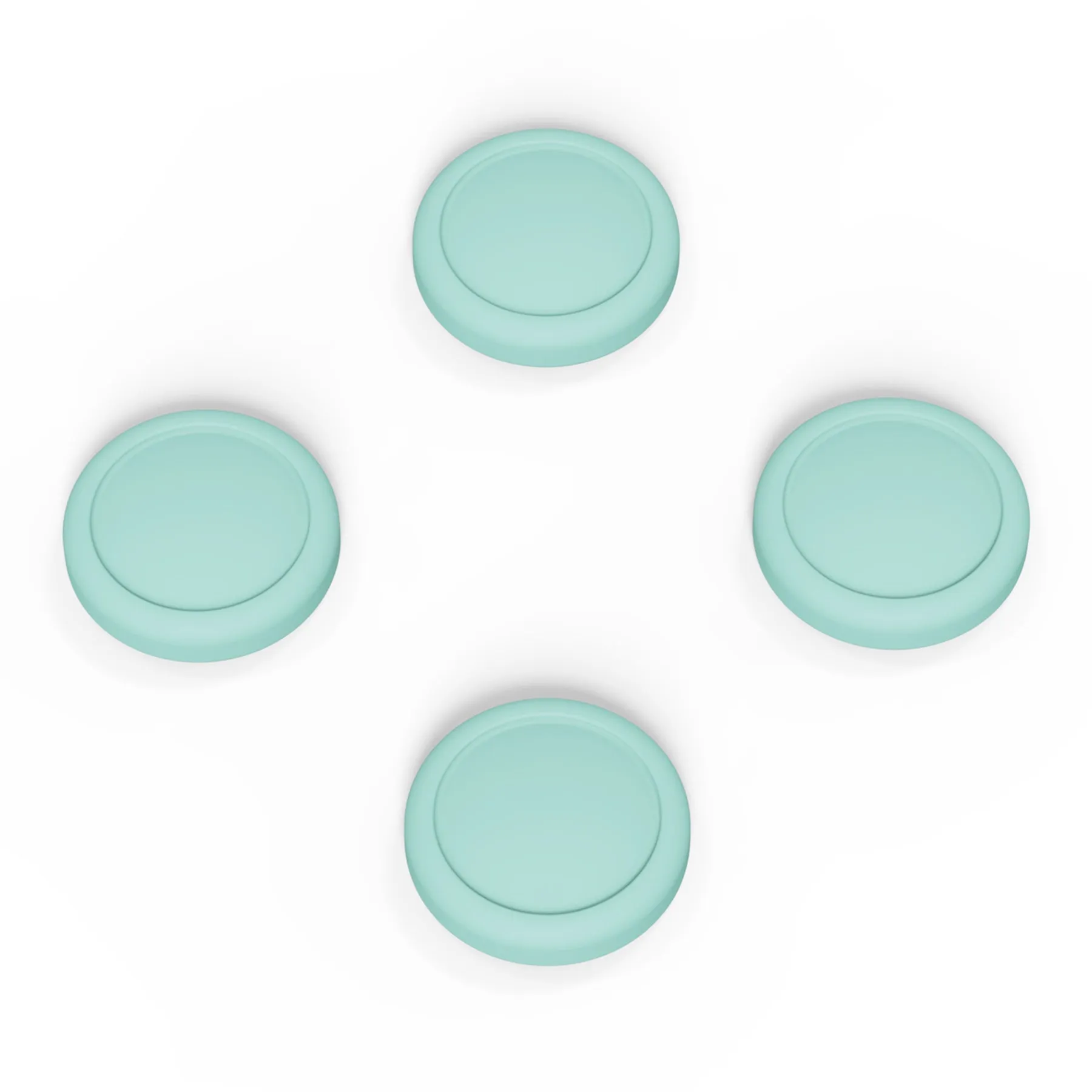PlayVital Switch Joystick Caps, Switch Lite Thumbstick Caps, Silicone Analog Cover for Joycon of Switch OLED, Thumb Grip Rocker Caps for Nintendo Switch & Switch Lite - 4 Pcs Misty Green - NJM1167