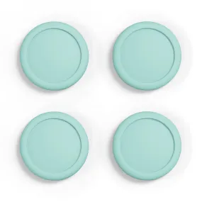 PlayVital Switch Joystick Caps, Switch Lite Thumbstick Caps, Silicone Analog Cover for Joycon of Switch OLED, Thumb Grip Rocker Caps for Nintendo Switch & Switch Lite - 4 Pcs Misty Green - NJM1167