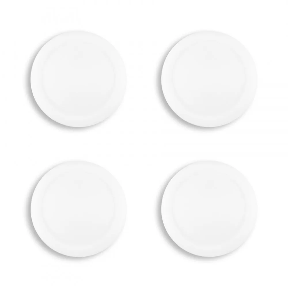 PlayVital Switch Joystick Caps, Switch Lite Thumbstick Caps, Silicone Analog Cover for Joycon of Switch OLED, Thumb Grip Rocker Caps for Nintendo Switch & Switch Lite - 4 Pcs White - NJM1022