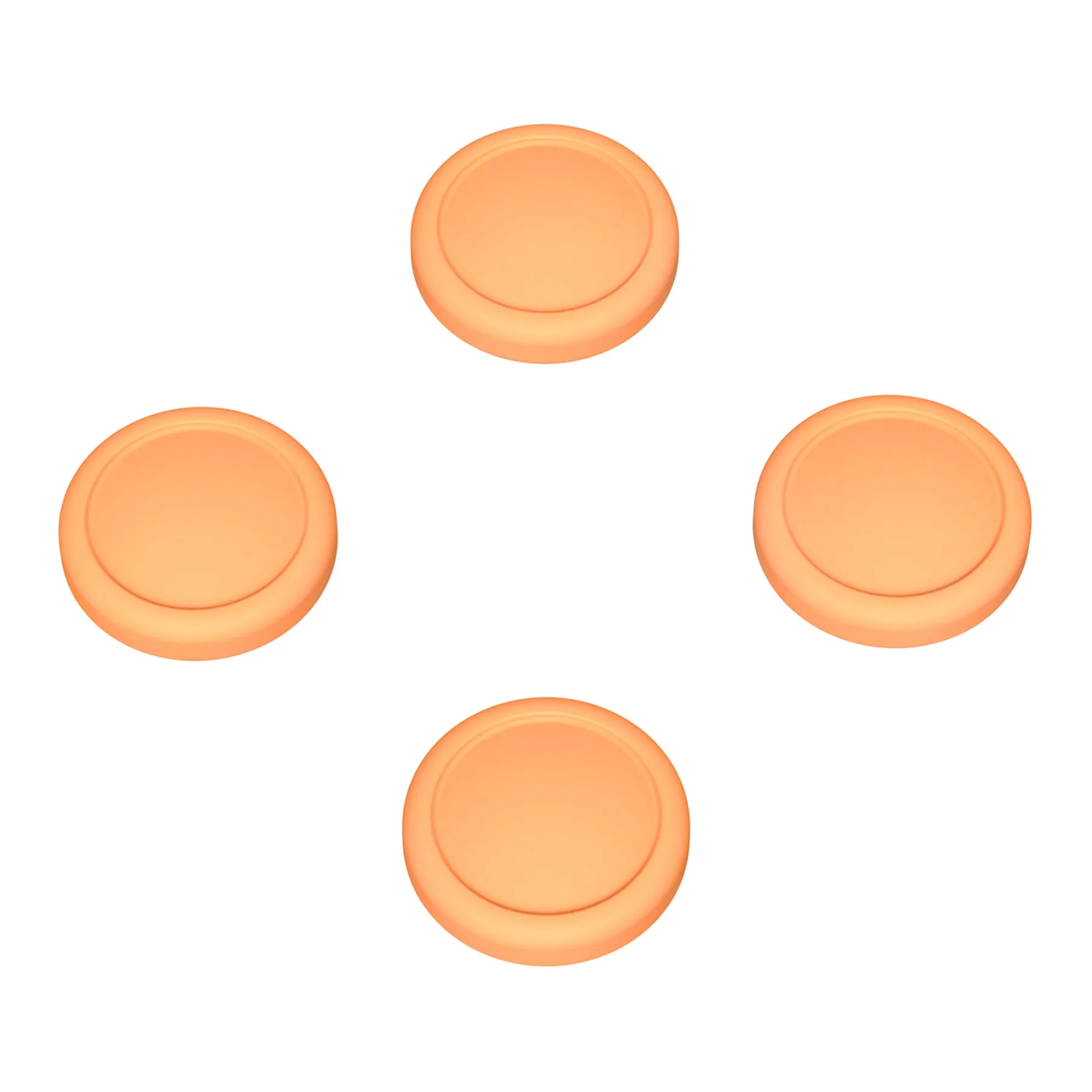 PlayVital Switch Joystick Caps, Switch Lite Thumbstick Caps, Silicone Analog Cover for Joycon of Switch OLED, Thumb Grip Rocker Caps for Nintendo Switch & Switch Lite - Apricot Yellow - NJM1195
