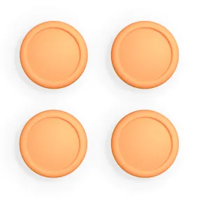 PlayVital Switch Joystick Caps, Switch Lite Thumbstick Caps, Silicone Analog Cover for Joycon of Switch OLED, Thumb Grip Rocker Caps for Nintendo Switch & Switch Lite - Apricot Yellow - NJM1195
