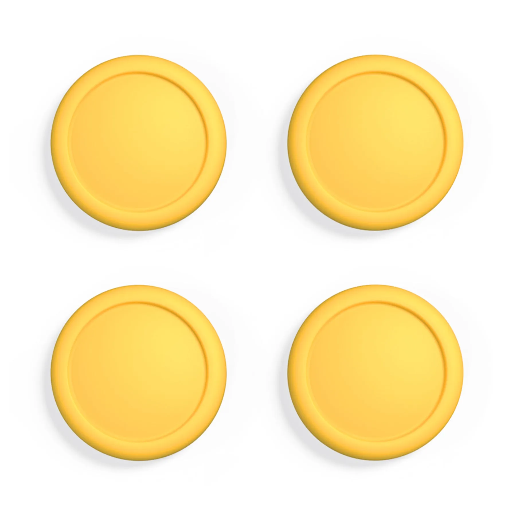 PlayVital Switch Joystick Caps, Switch Lite Thumbstick Caps, Silicone Analog Cover for Joycon of Switch OLED Thumb Grip Rocker Caps for Nintendo Switch & Switch Lite -Banana Yellow - NJM1198