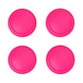 PlayVital Switch Joystick Caps, Switch Lite Thumbstick Caps, Silicone Analog Cover for Joycon of Switch OLED Thumb Grip Rocker Caps for Nintendo Switch & Switch Lite - Bright Pink - NJM1204