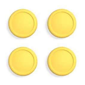PlayVital Switch Joystick Caps, Switch Lite Thumbstick Caps, Silicone Analog Cover for Joycon of Switch OLED, Thumb Grip Rocker Caps for Nintendo Switch & Switch Lite - Bright Yellow - NJM1192