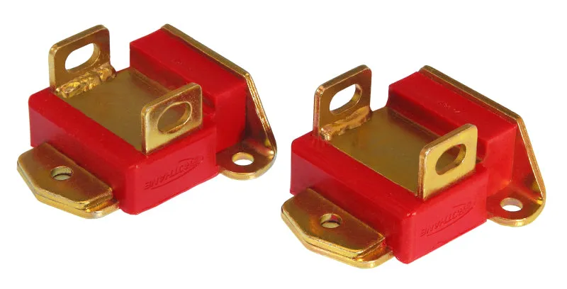 Prothane GM Engine Mounts (Pair) - Type a (Short & Wide) - Red