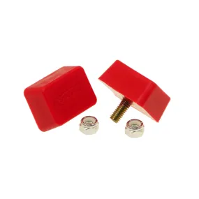 Prothane Motion Control Axle Mount Bump Stop Front/Rear 3/4 x 1-3/4 x 1-3/8" Rectangular 2-Bolt Style - Polyurethane