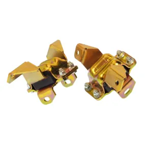 Prothane Motor Mount - Bolt-On - Polyurethane Bushings - Cadmium / Black - Small Block Ford - Ford 1963-73