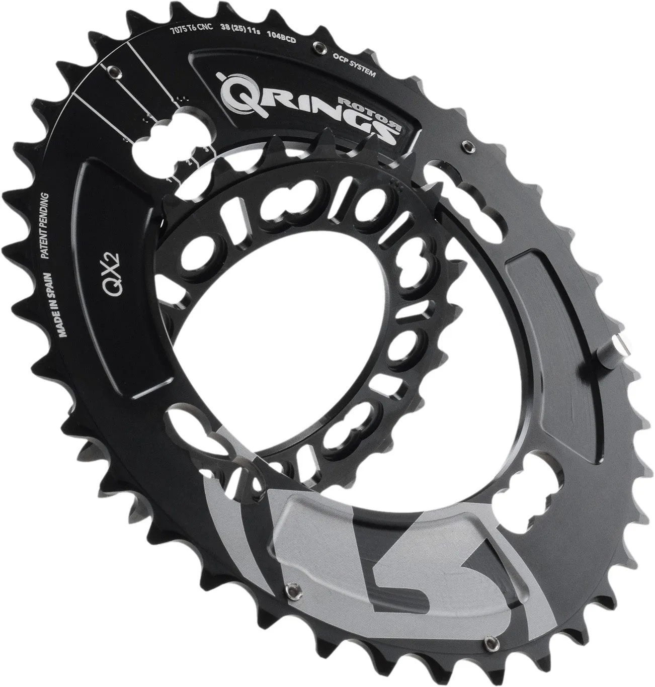QX2 Q-Ring MTB Chainrings - 104/64 BCD
