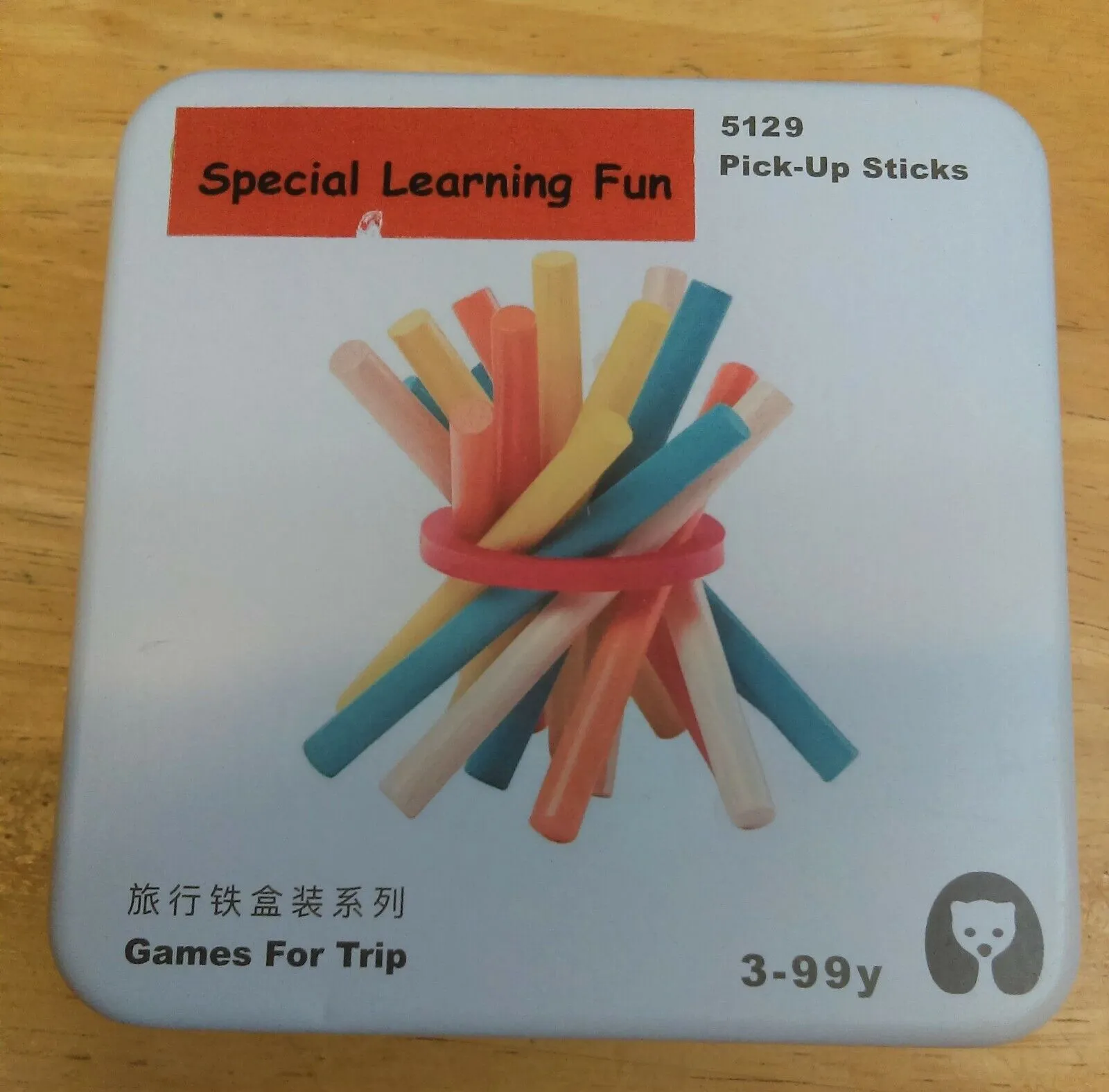 Set 12 -TWELVE different Puzzle Educational Games for Travel in closable Tin Can.