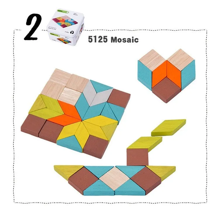 Set 12 -TWELVE different Puzzle Educational Games for Travel in closable Tin Can.