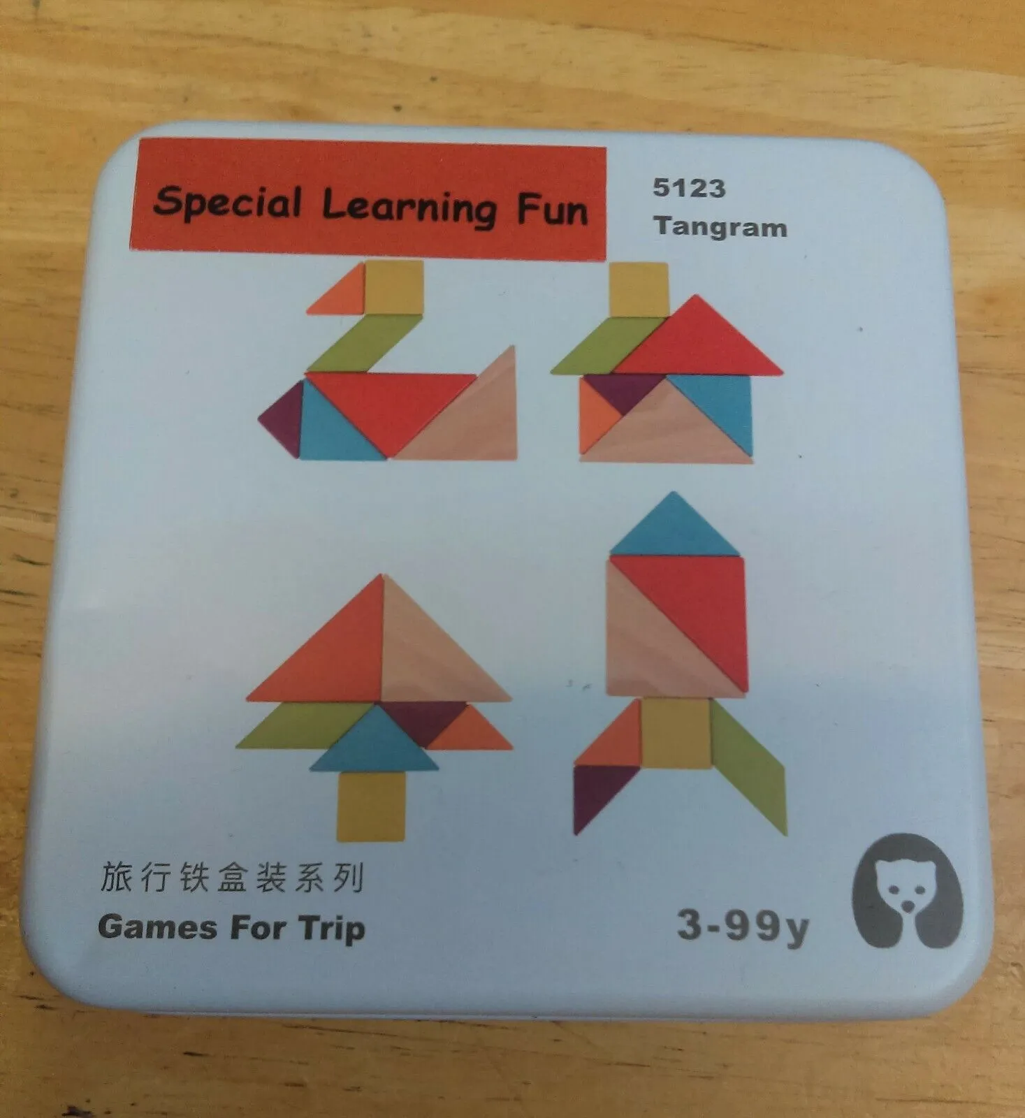 Set 12 -TWELVE different Puzzle Educational Games for Travel in closable Tin Can.