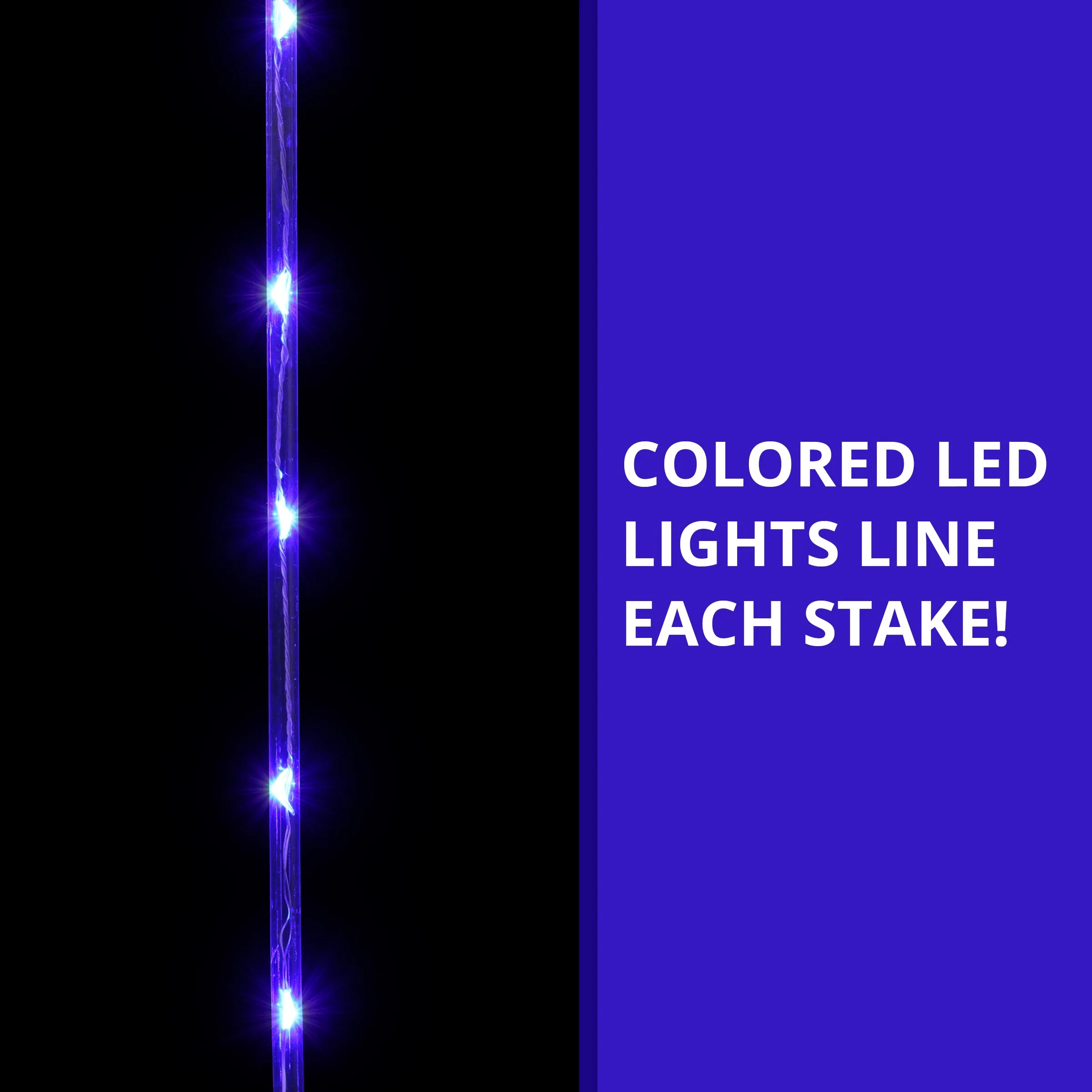 Solar WindyWing Blue Jay Garden Stake with Blue LED Lights, 7 Inch