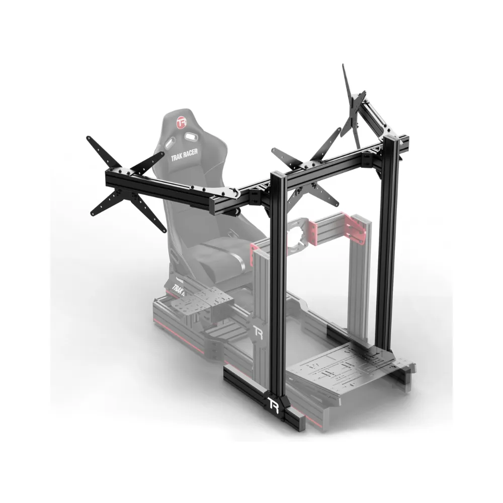 Trak Racer Aluminium Triple Monitor Floor Stand (Suits 22 To 34 Inch Monitors)