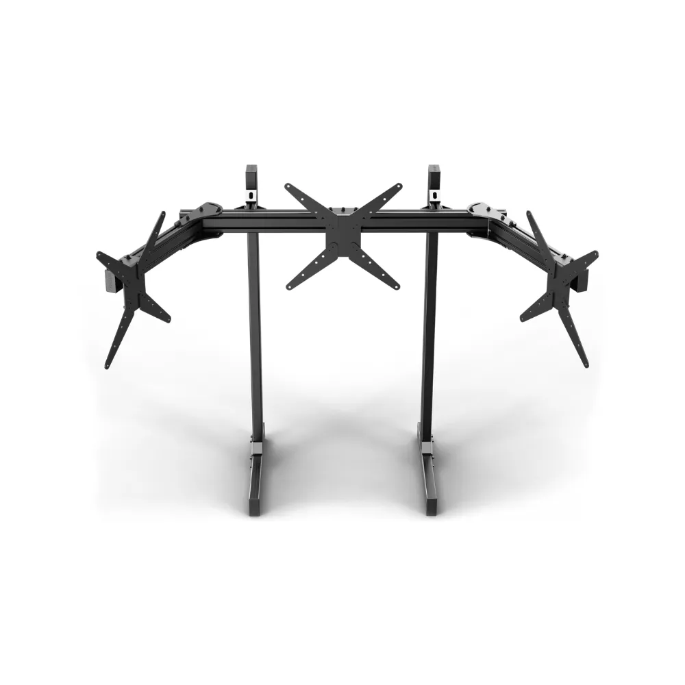 Trak Racer Aluminium Triple Monitor Floor Stand (Suits 22 To 34 Inch Monitors)