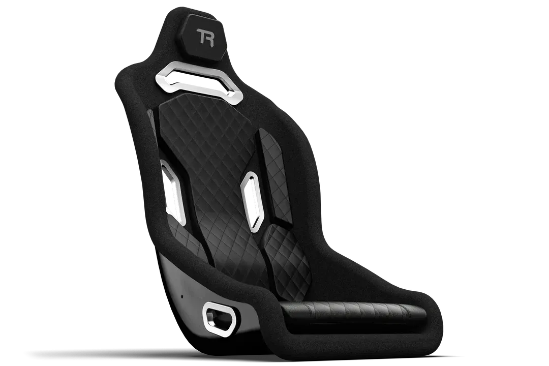 Trak Racer TRX Hybrid Fixed Fiberglass Seat - All Black